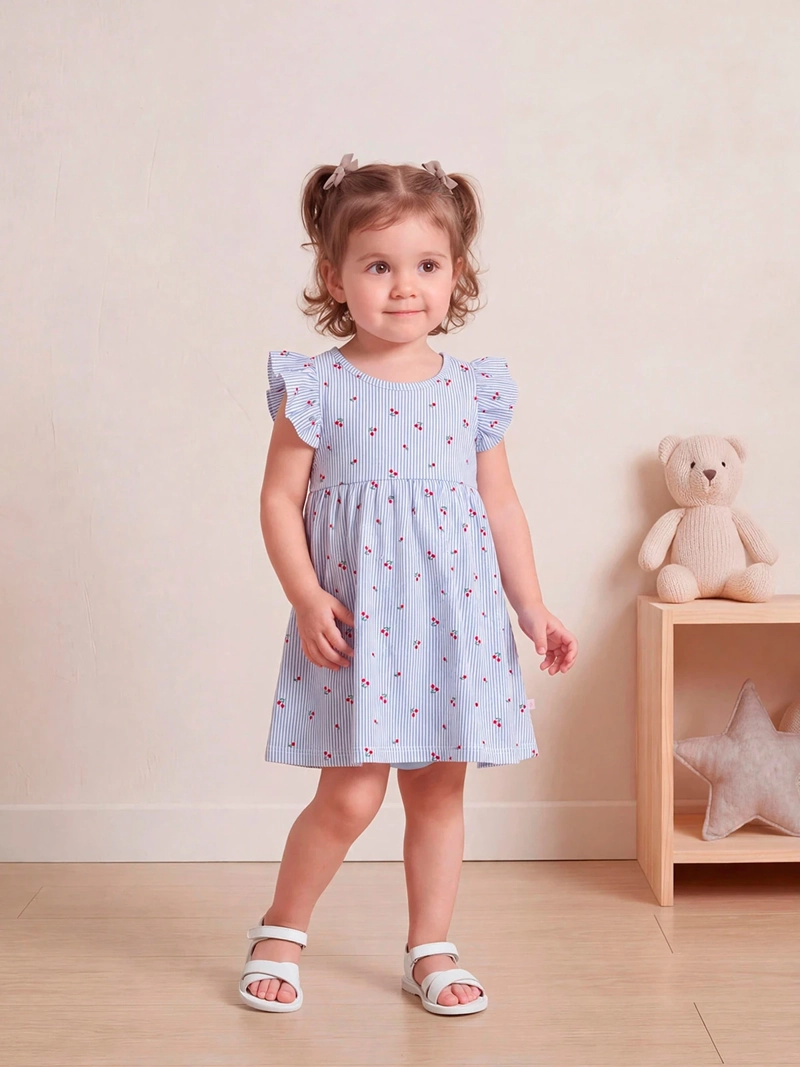 VESTIDO NIÑA BABY HARVEST ALGODÓN ESTAMPADO