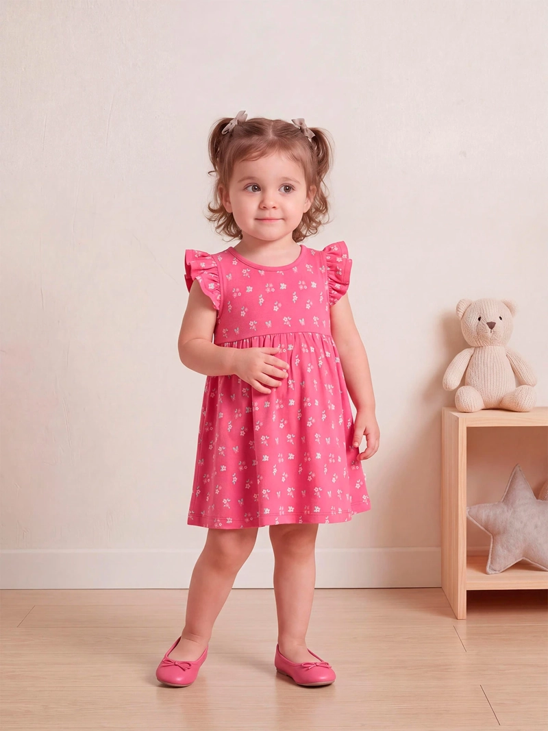 VESTIDO NIÑA BABY HARVEST ALGODÓN ESTAMPADO