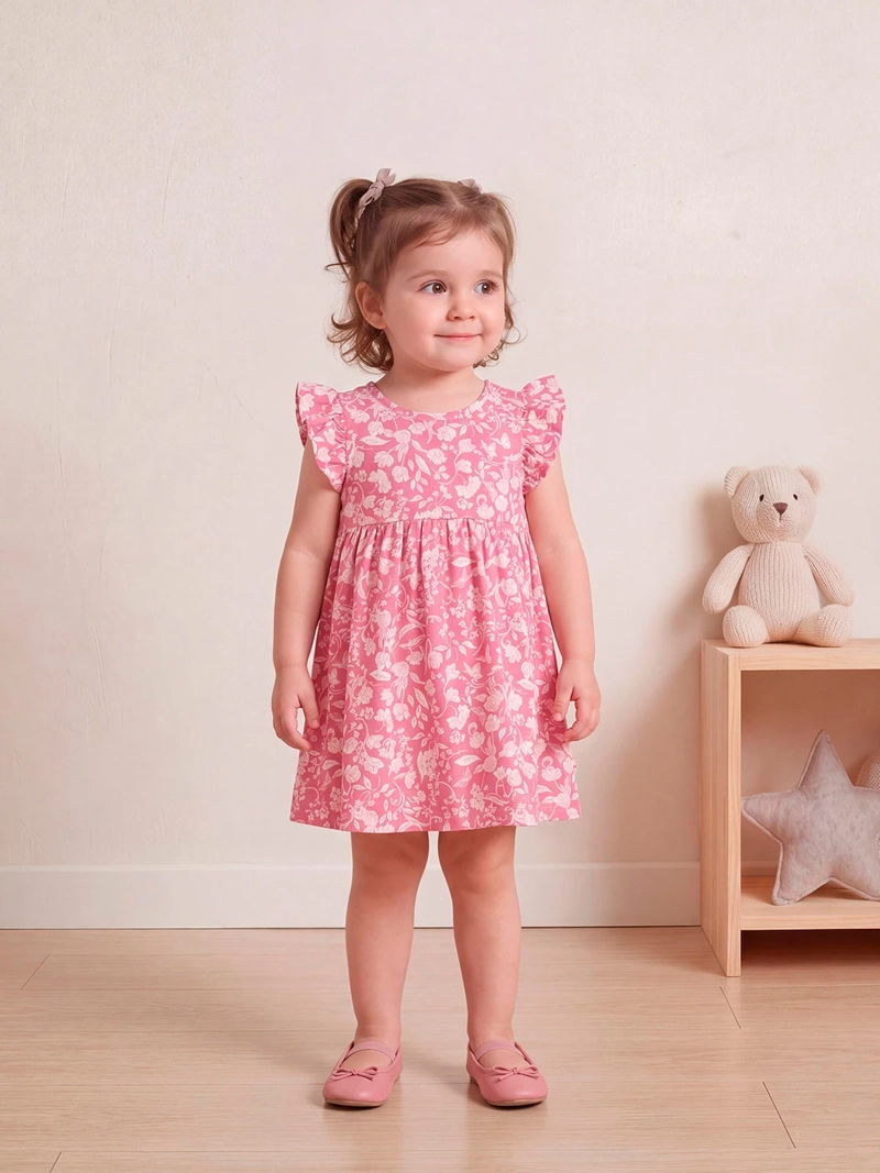 VESTIDO NIÑA BABY HARVEST ALGODÓN ESTAMPADO