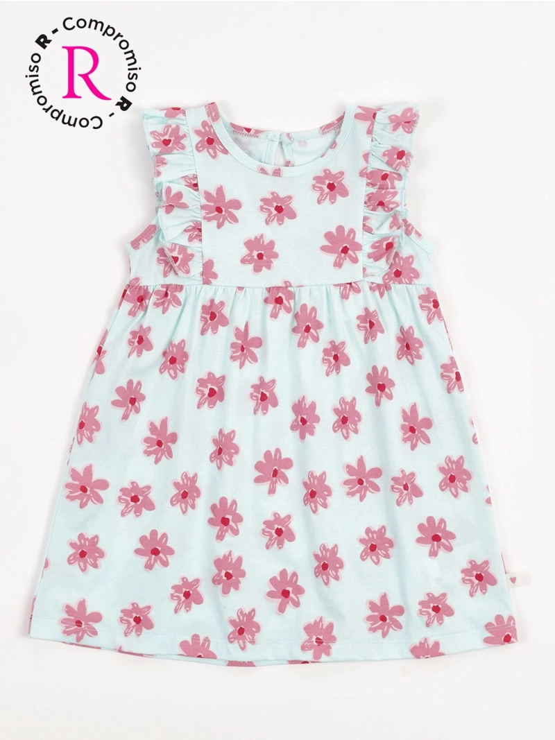 VESTIDO NIÑA BABY HARVEST ALGODÓN VUELOS ESTAMPADO - 3