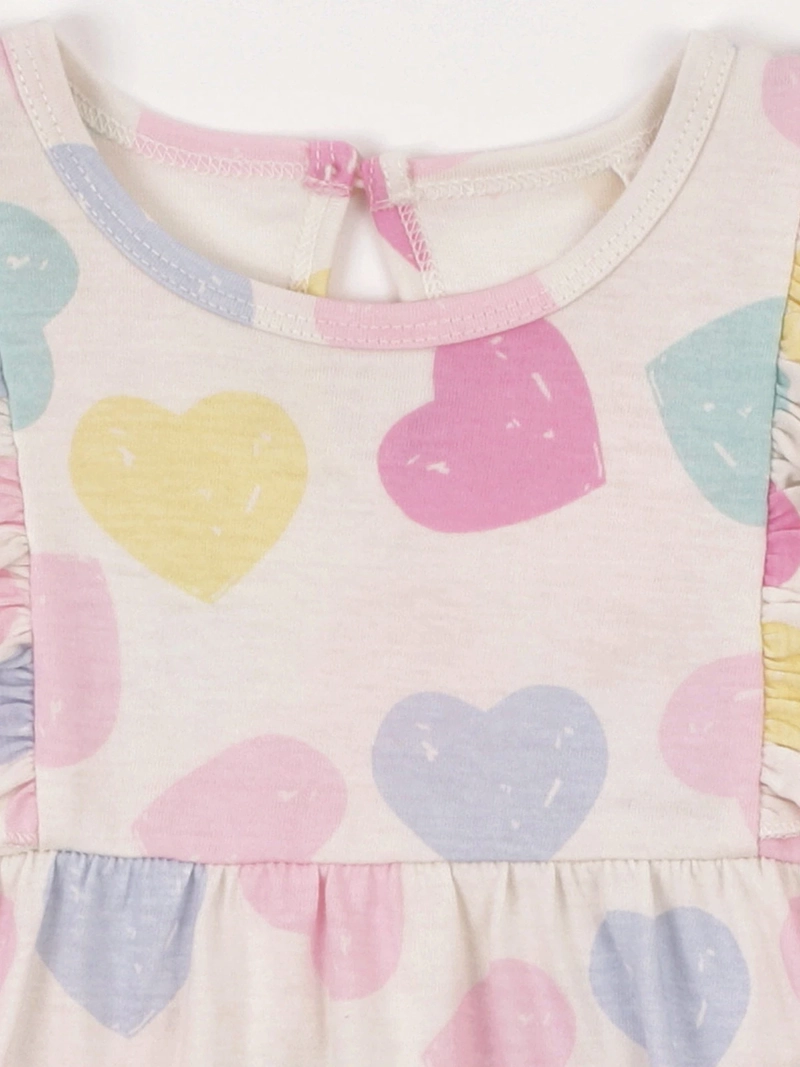VESTIDO NIÑA BABY HARVEST ALGODÓN VUELOS ESTAMPADO - 6