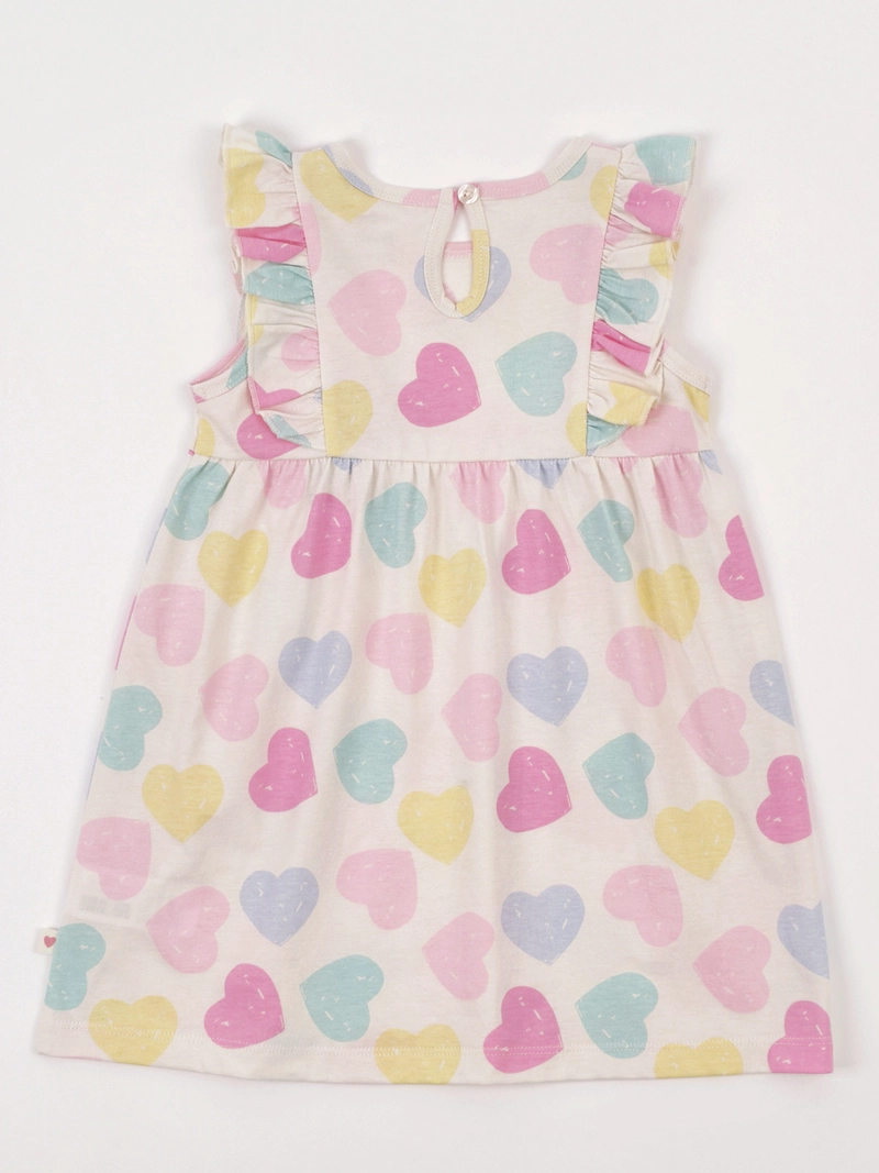 VESTIDO NIÑA BABY HARVEST ALGODÓN VUELOS ESTAMPADO - 4