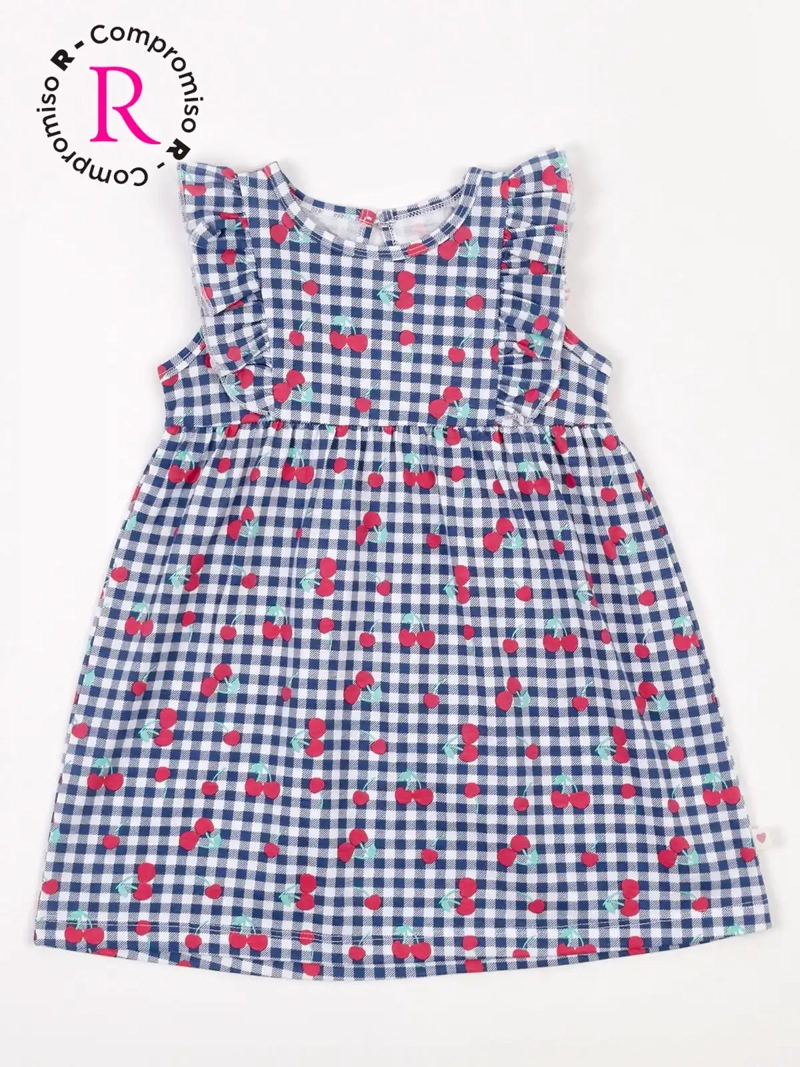 VESTIDO NIÑA BABY HARVEST ALGODÓN VUELOS ESTAMPADO - 3