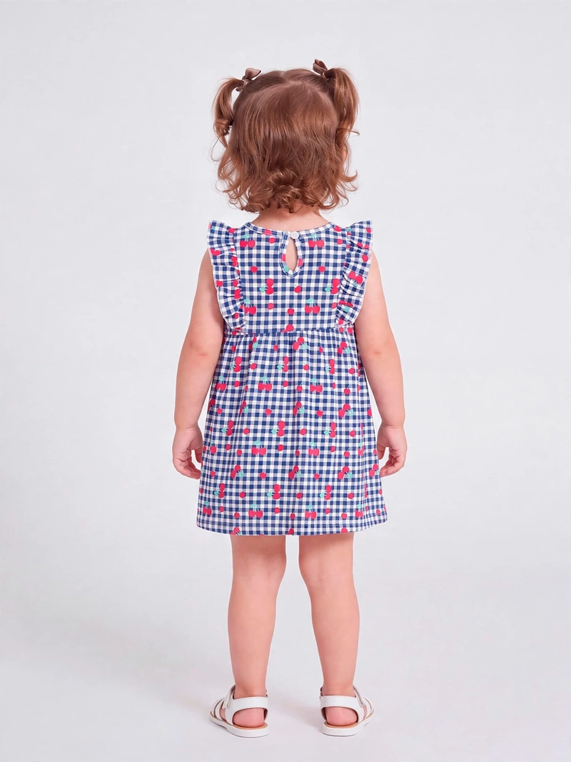 VESTIDO NIÑA BABY HARVEST ALGODÓN VUELOS ESTAMPADO - 2
