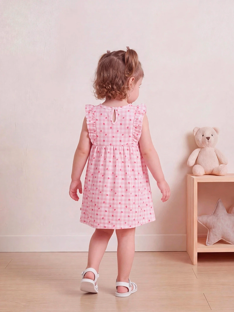 VESTIDO NIÑA BABY HARVEST ALGODÓN VUELOS ESTAMPADO - 2