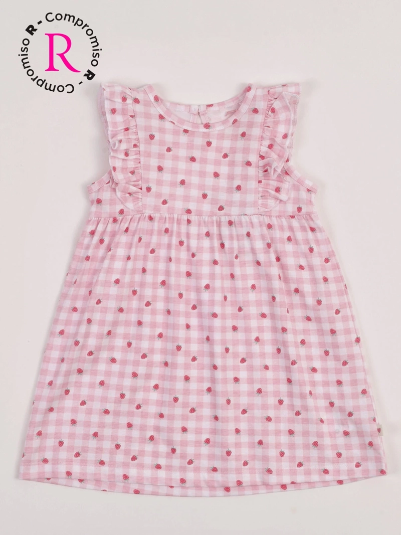 VESTIDO NIÑA BABY HARVEST ALGODÓN VUELOS ESTAMPADO - 3