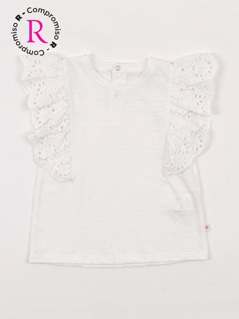 POLERA NIÑA BABY HARVEST ALGODÓN SIN MANGAS BRODERIE - 3