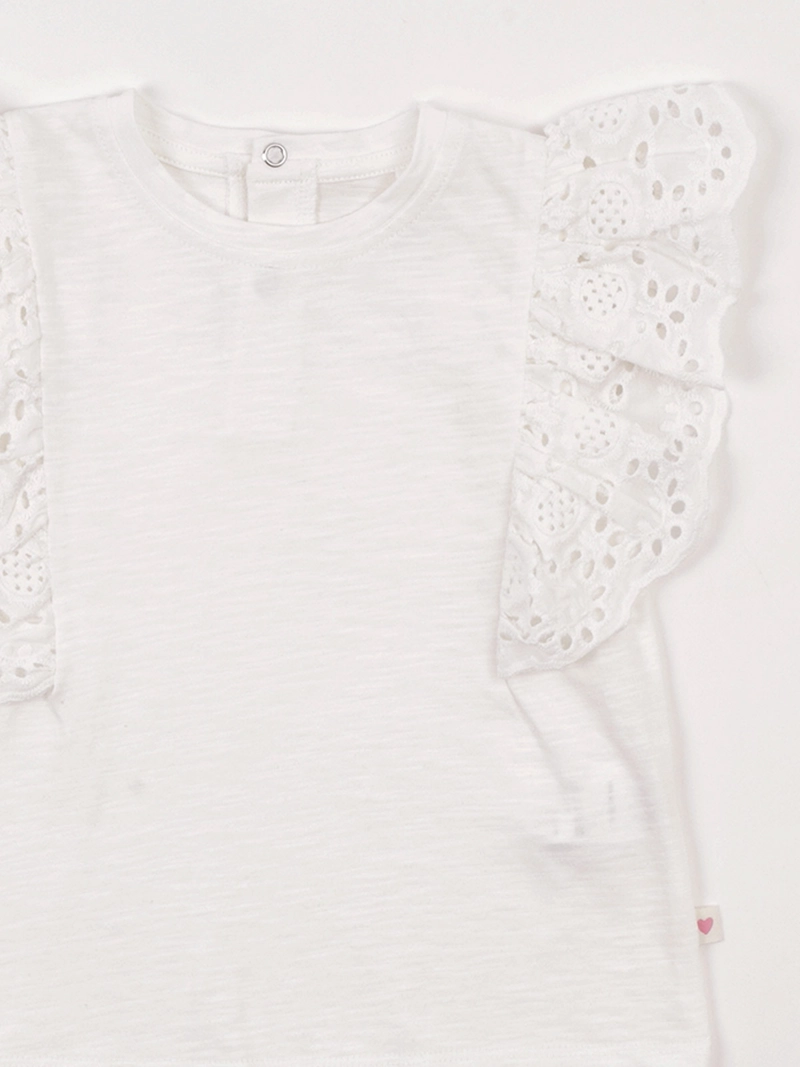 POLERA NIÑA BABY HARVEST ALGODÓN SIN MANGAS BRODERIE - 5