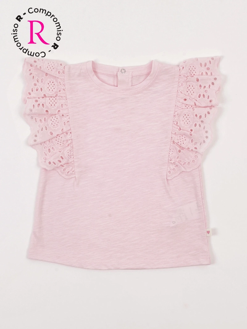 POLERA NIÑA BABY HARVEST ALGODÓN SIN MANGAS BRODERIE - 3
