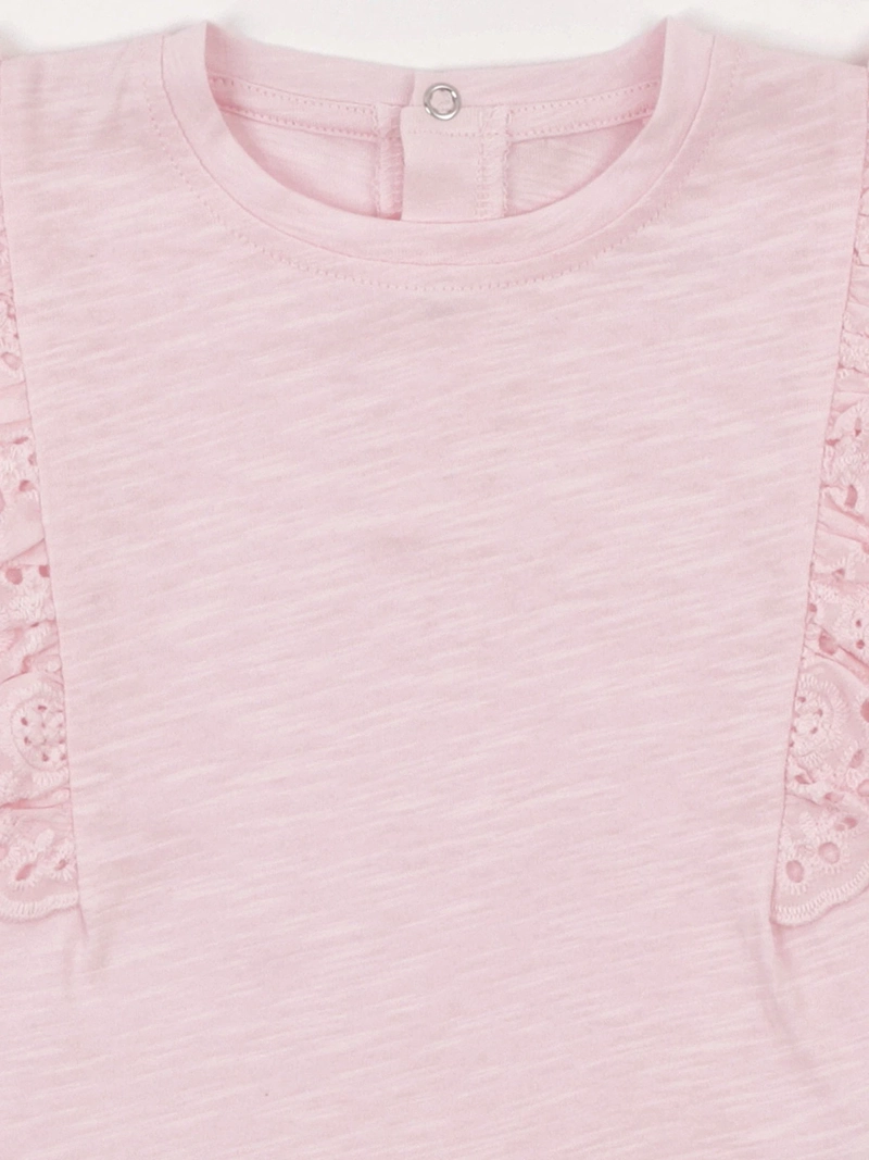 POLERA NIÑA BABY HARVEST ALGODÓN SIN MANGAS BRODERIE - 6