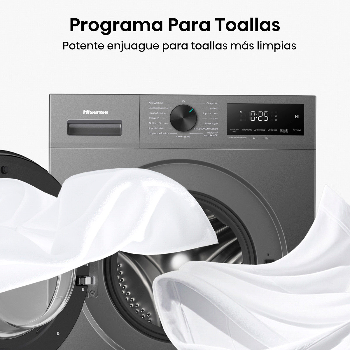 LAVADORA SECADORA HISENSE WD1I1041BT 10KG 6KG GRAFITO - 10
