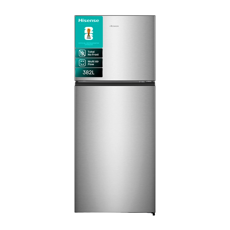 REFRIGERADOR TOP FREEZER HISENSE RT488N4ASU1 382L NO FROST PLATA - 2