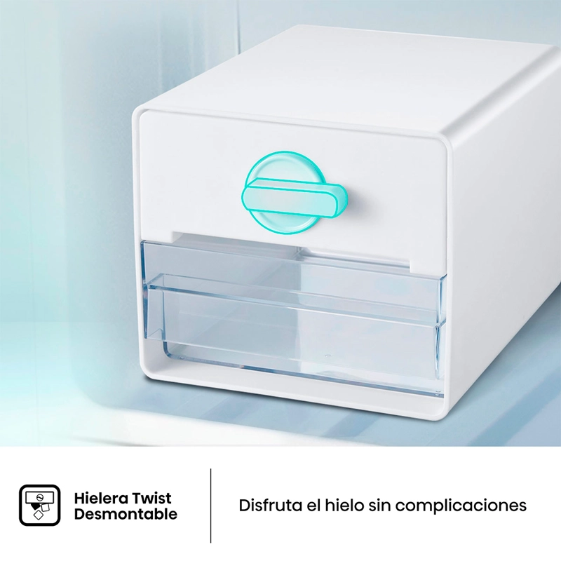 REFRIGERADOR TOP FREEZER HISENSE RT488N4ASU1 382L NO FROST PLATA - 12
