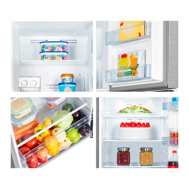REFRIGERADOR TOP FREEZER HISENSE RT418N4ASU1 326L NO FROST PLATA - 12