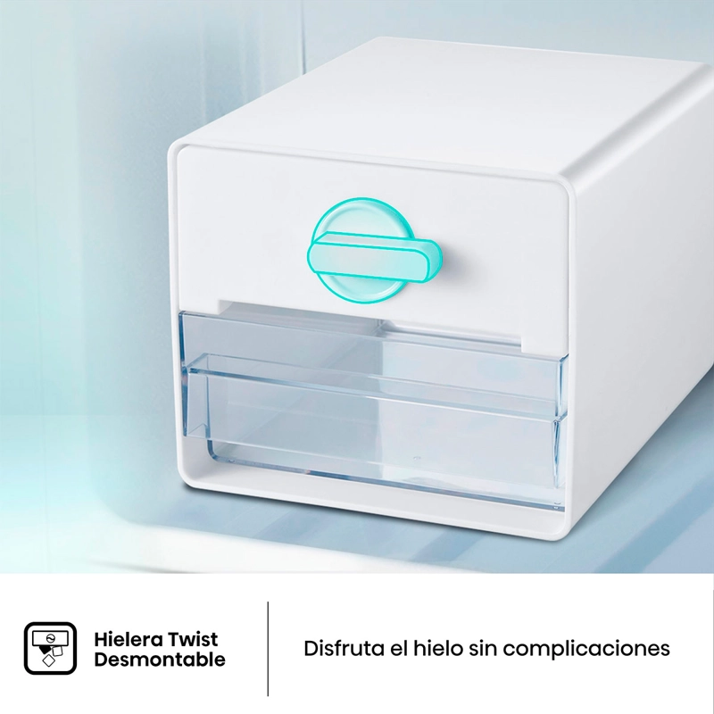 REFRIGERADOR TOP FREEZER HISENSE RT418N4ASU1 326L NO FROST PLATA - 10