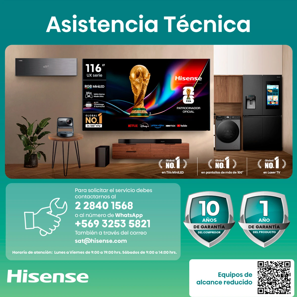 REFRIGERADOR BOTTOM FREEZER HISENSE RB3N300NMDA 304L NO FROST NEGRO - 11