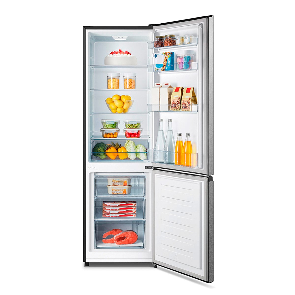 REFRIGERADOR BOTTOM FREEZER HISENSE RB3N300NMDA 304L NO FROST NEGRO - 3