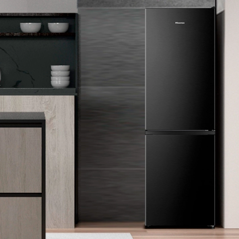 REFRIGERADOR BOTTOM FREEZER HISENSE RB3N300NMDA 304L NO FROST NEGRO - 6