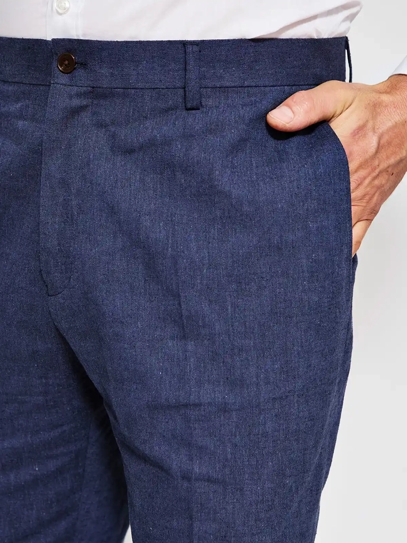 PANTALÓN HOMBRE CACHAREL LINO FORMAL - 4