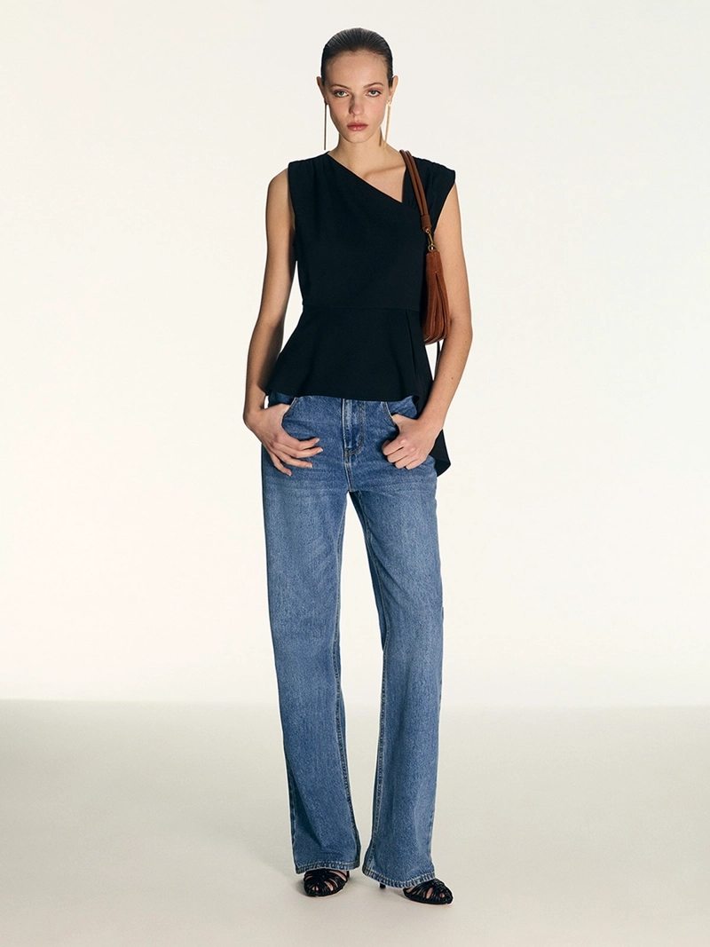 BLUSA MUJER SFERA ASIMÉTRICO - 1