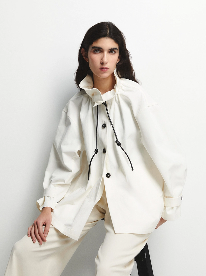 CHAQUETA MUJER SFERA ALGODÓN CORTA - 2