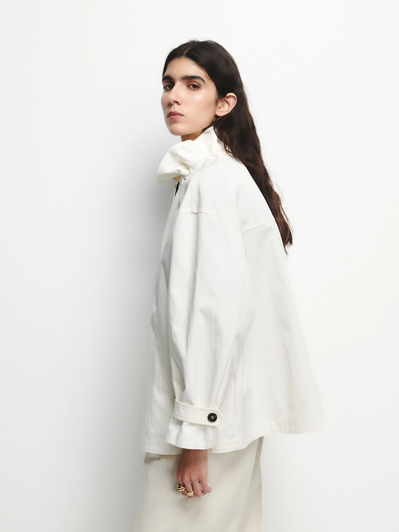 CHAQUETA MUJER SFERA ALGODÓN CORTA - 4