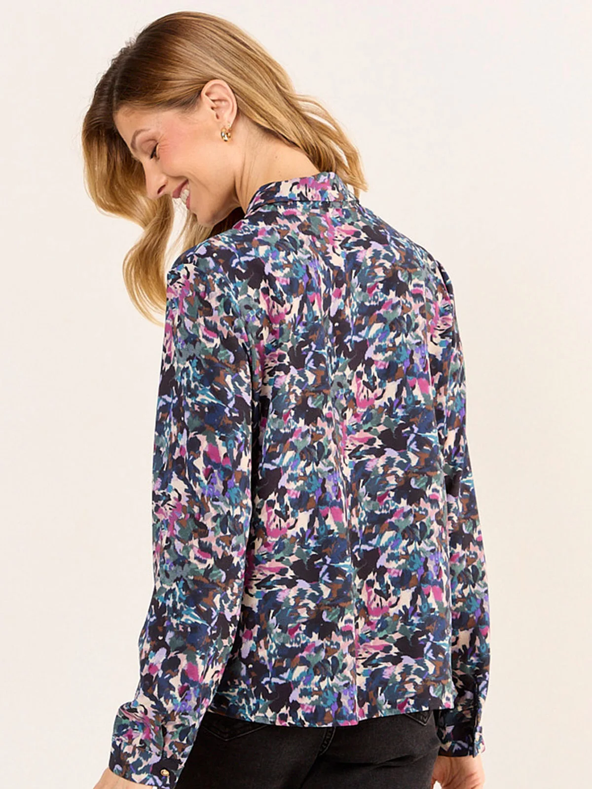 BLUSA MUJER MA GRIFFE CAMISERA ESTAMPADO ABSTRACTO - 4