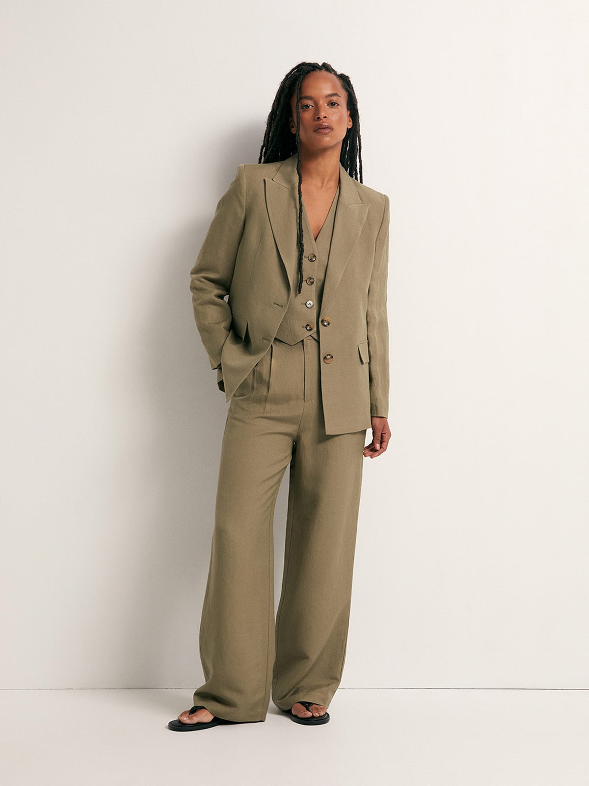 BLAZER MUJER SFERA LINO  - 1