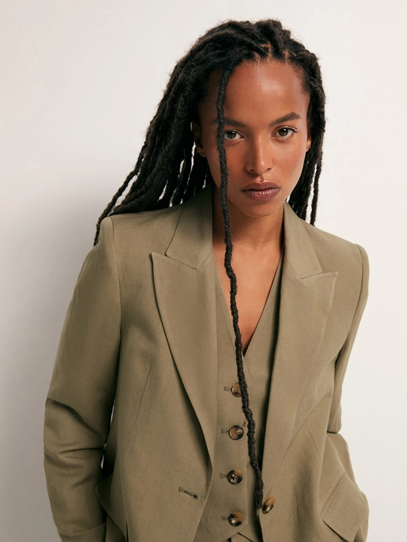 BLAZER MUJER SFERA LINO  - 4