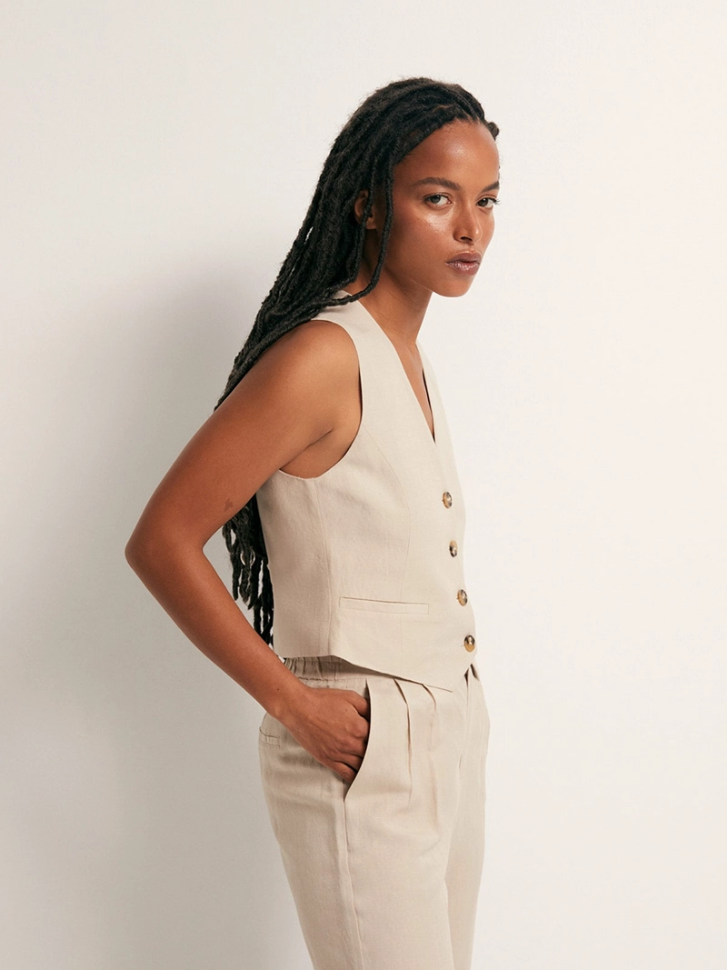 BLAZER MUJER SFERA LINO  - 3