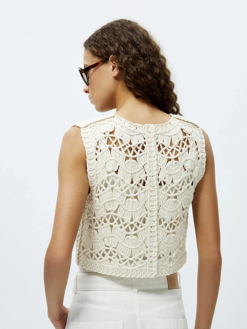 SWEATER MUJER SFERA ALGODÓN BORDADO - 4
