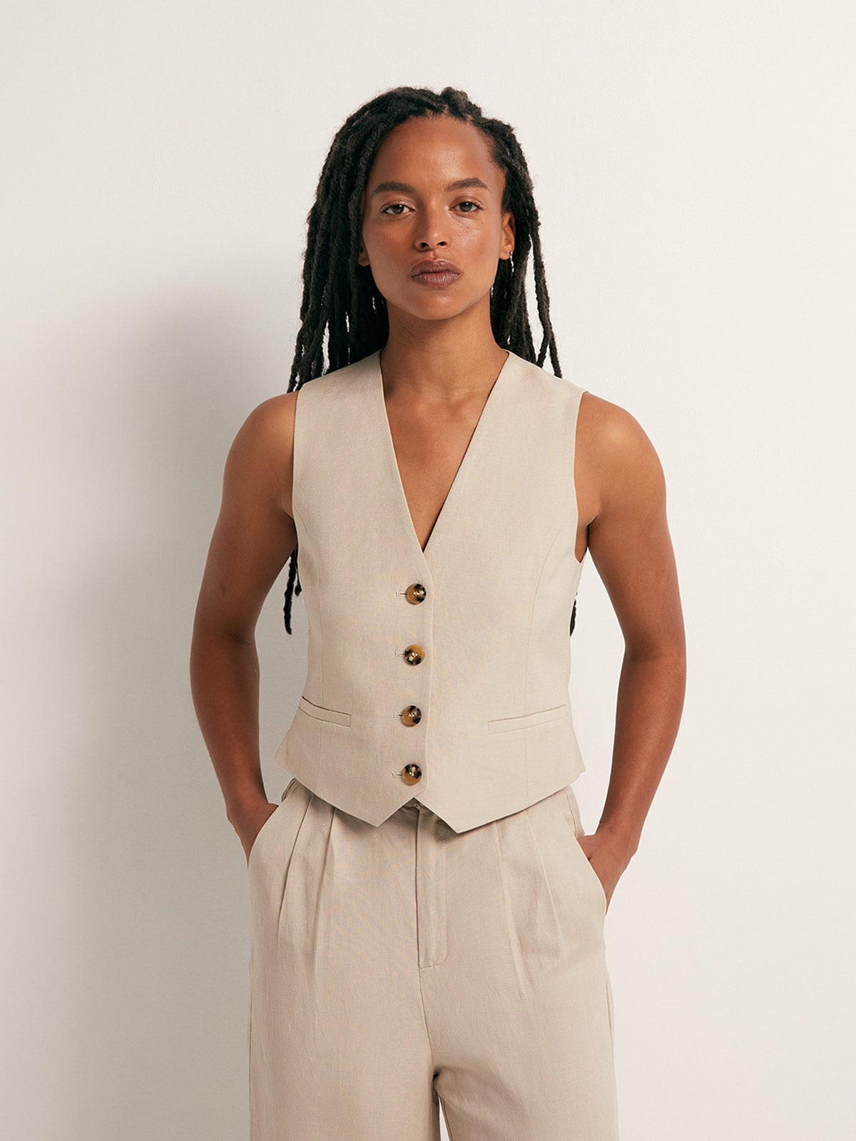 BLAZER MUJER SFERA LINO  - 2