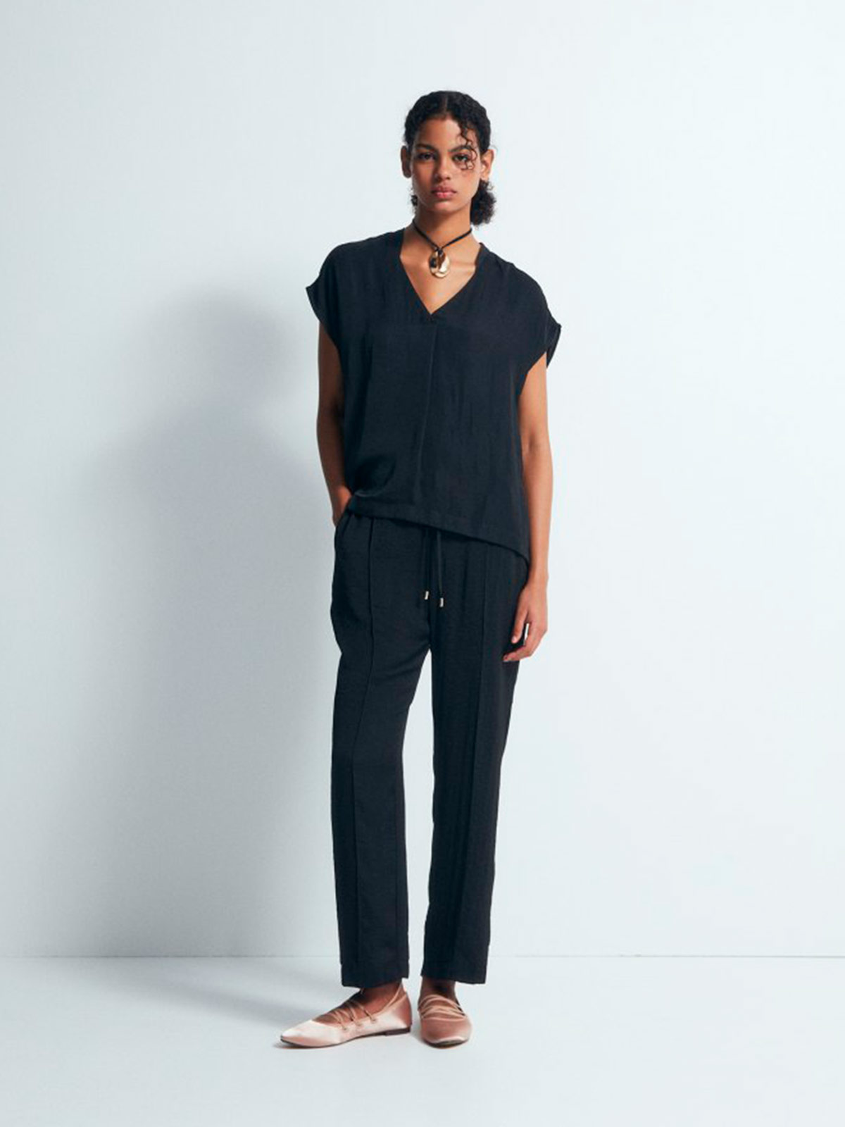 PANTALÓN MUJER SFERA FLUIDO - 1