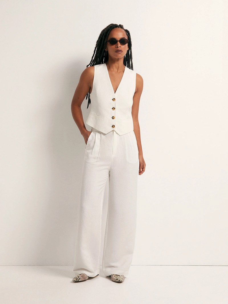 PANTALÓN MUJER SFERA LINO  - 1