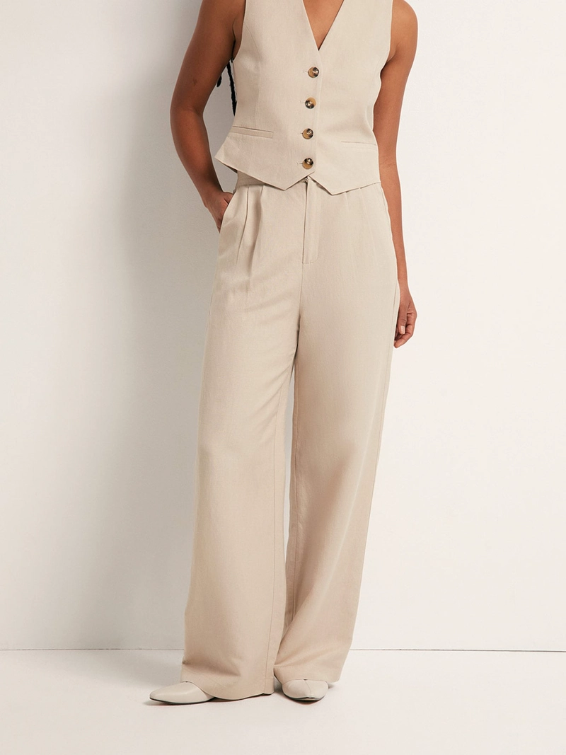 PANTALÓN MUJER SFERA LINO  - 2