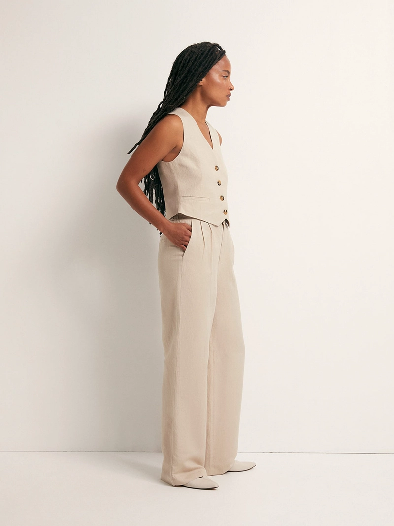PANTALÓN MUJER SFERA LINO  - 3
