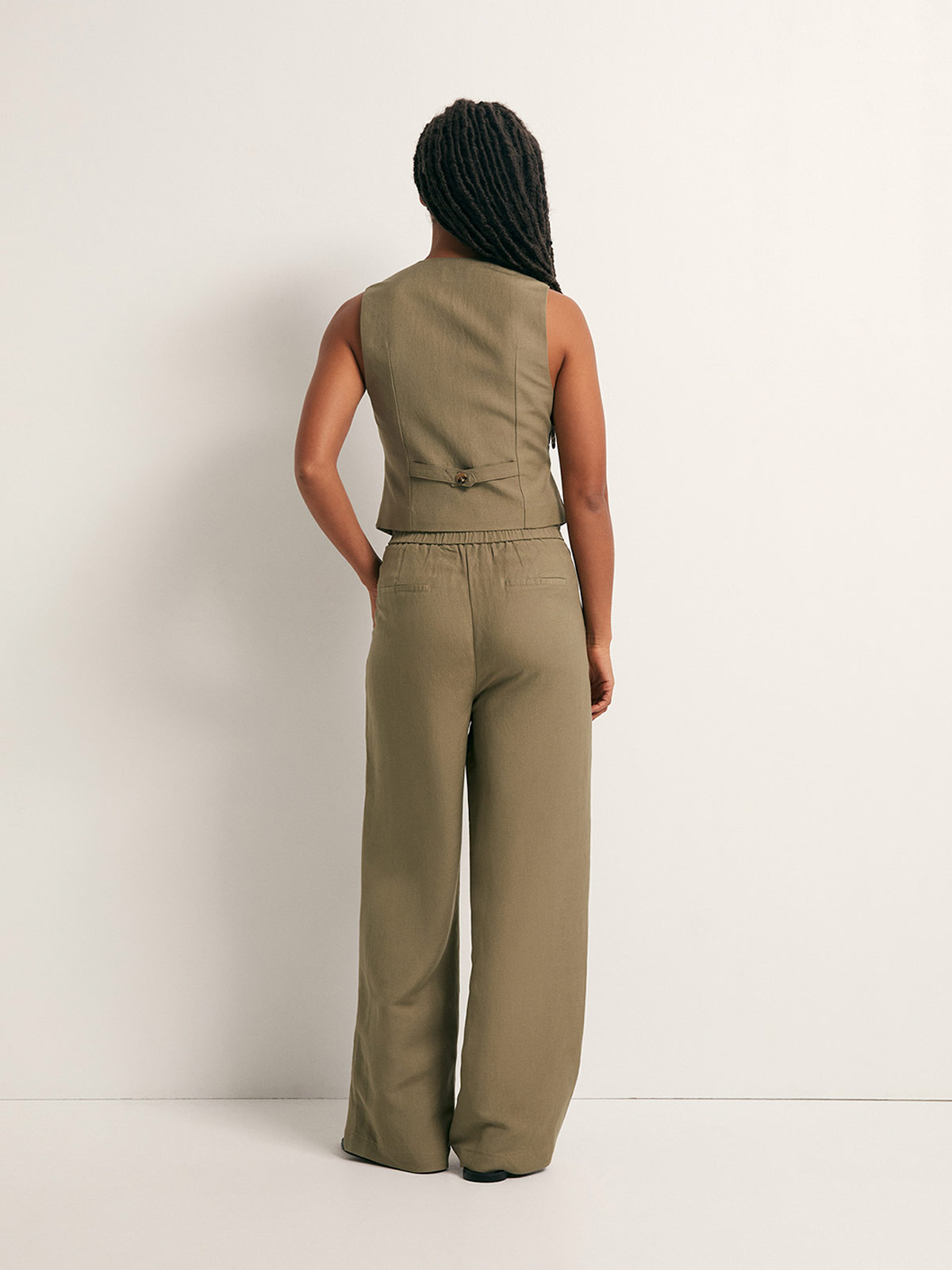 PANTALÓN MUJER SFERA LINO  - 4