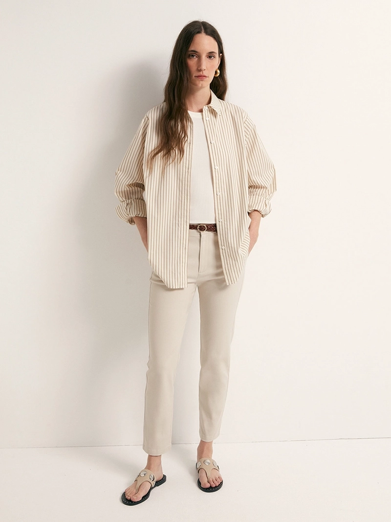 PANTALÓN MUJER SFERA ALGODÓN CHINO - 1