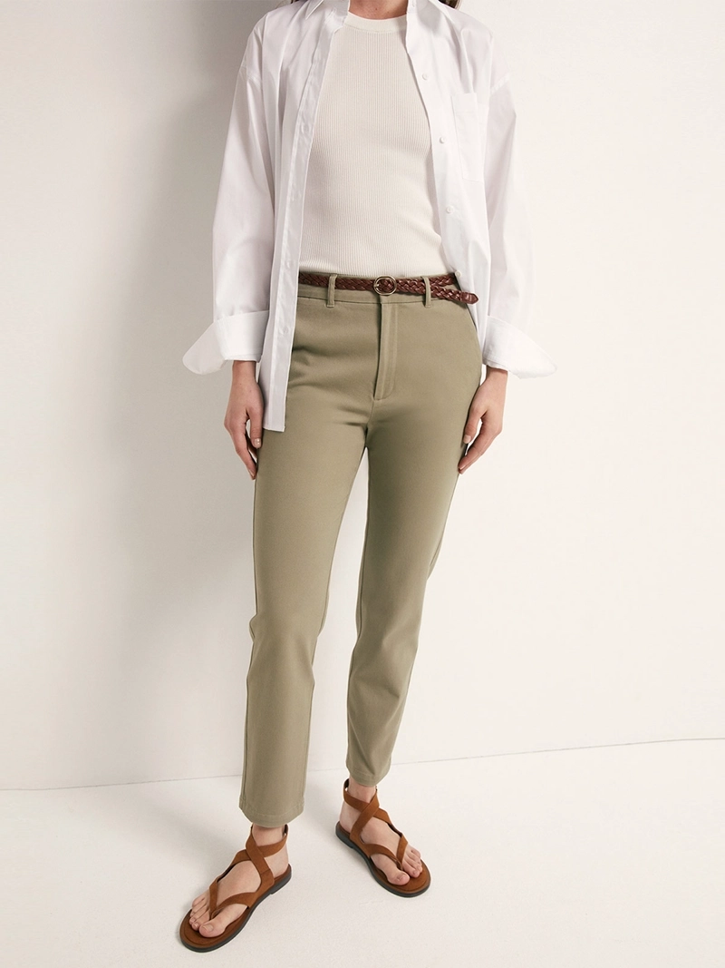 PANTALÓN MUJER SFERA ALGODÓN CHINO - 4