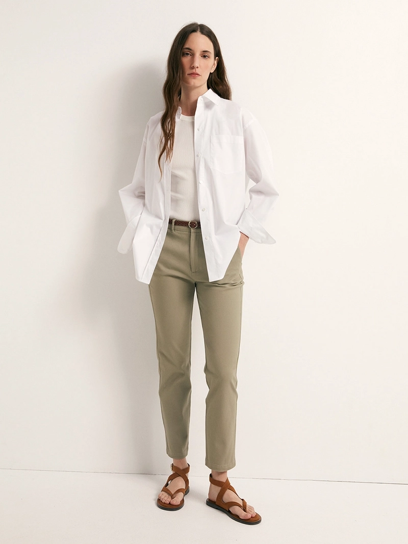 PANTALÓN MUJER SFERA ALGODÓN CHINO - 1