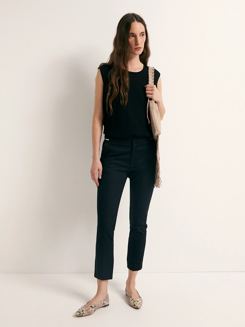 PANTALÓN MUJER SFERA ALGODÓN CAPRI - 1