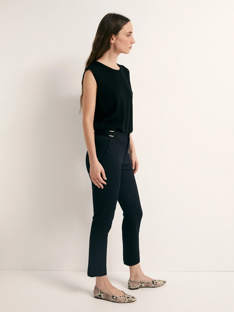 PANTALÓN MUJER SFERA ALGODÓN CAPRI - 2
