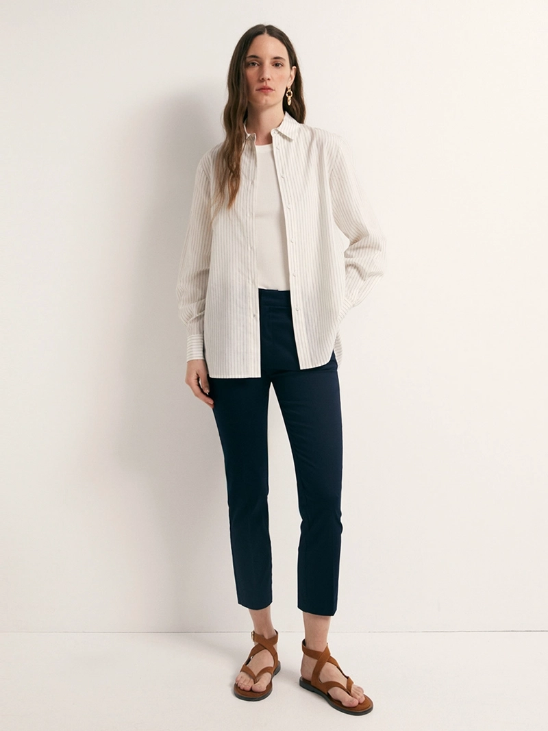 PANTALÓN MUJER SFERA ALGODÓN CAPRI - 1