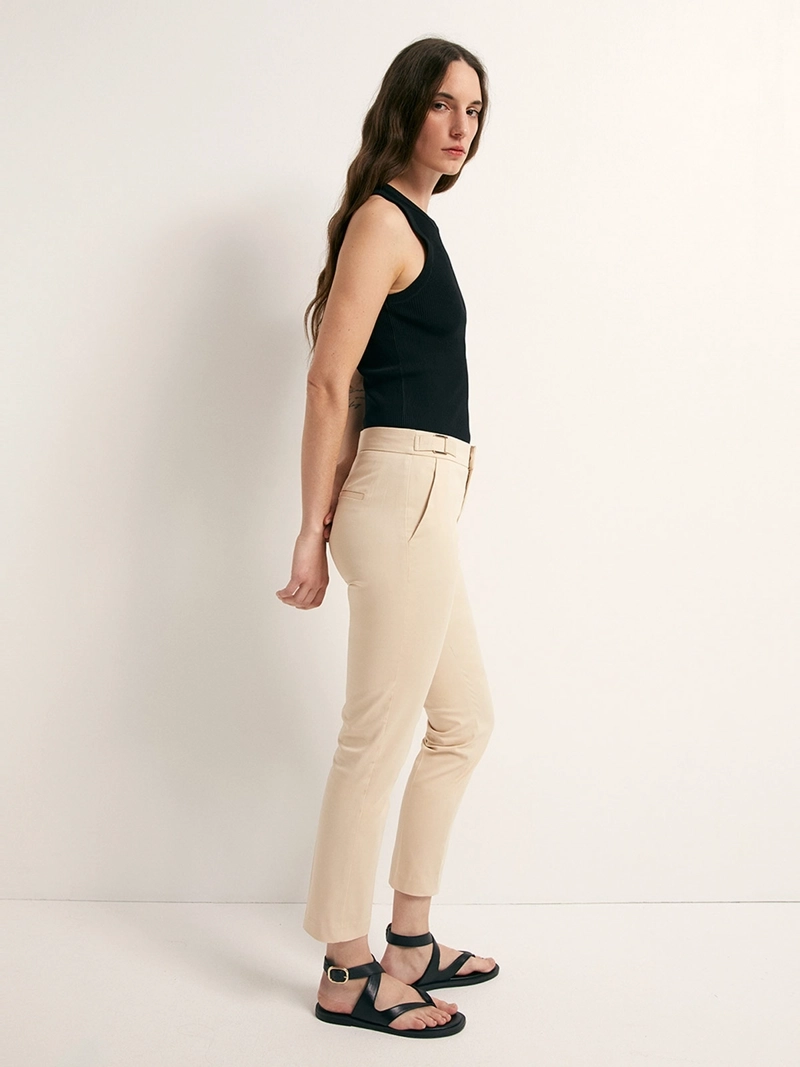 PANTALÓN MUJER SFERA ALGODÓN CAPRI - 2