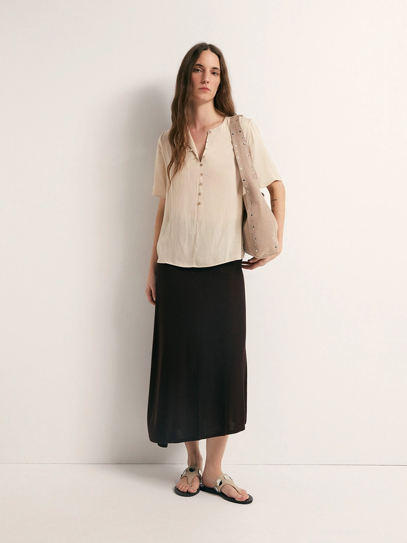 BLUSA MUJER SFERA MANGA CORTA - 1