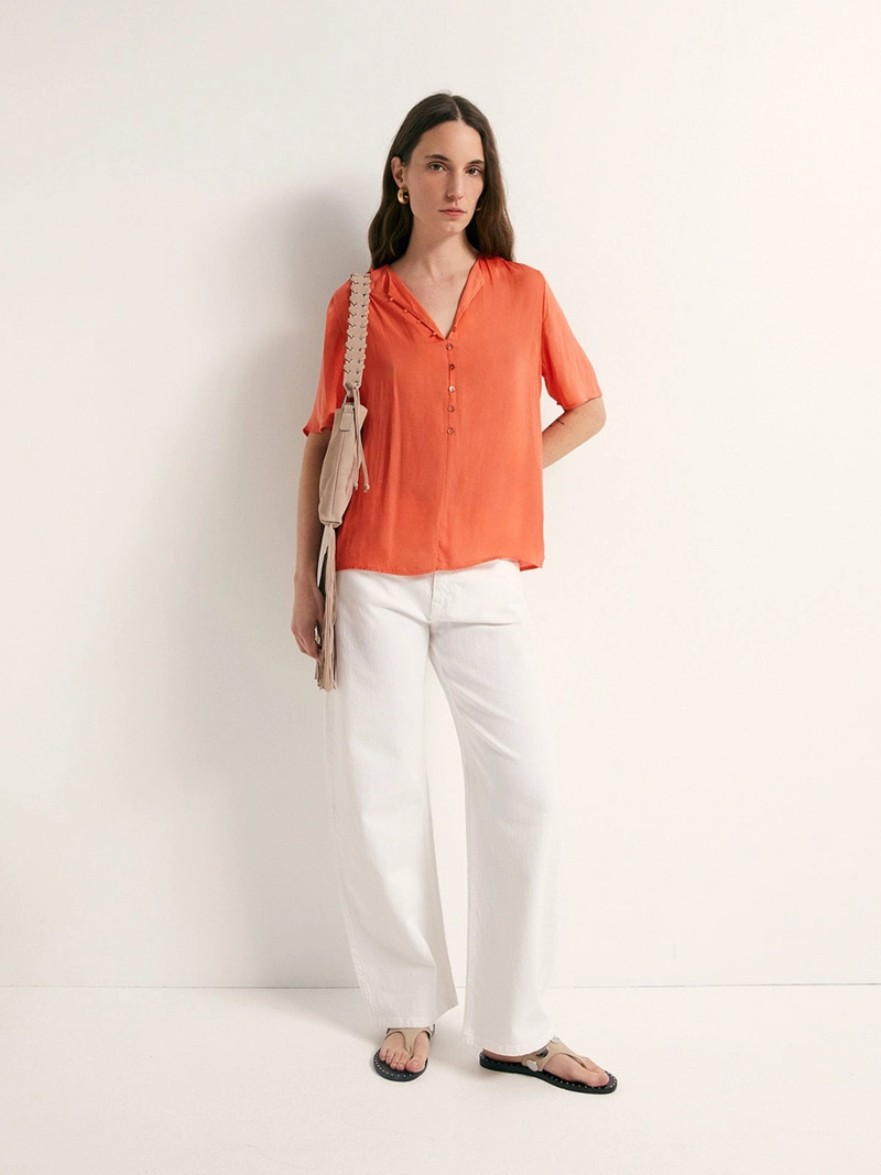 BLUSA MUJER SFERA MANGA CORTA - 1