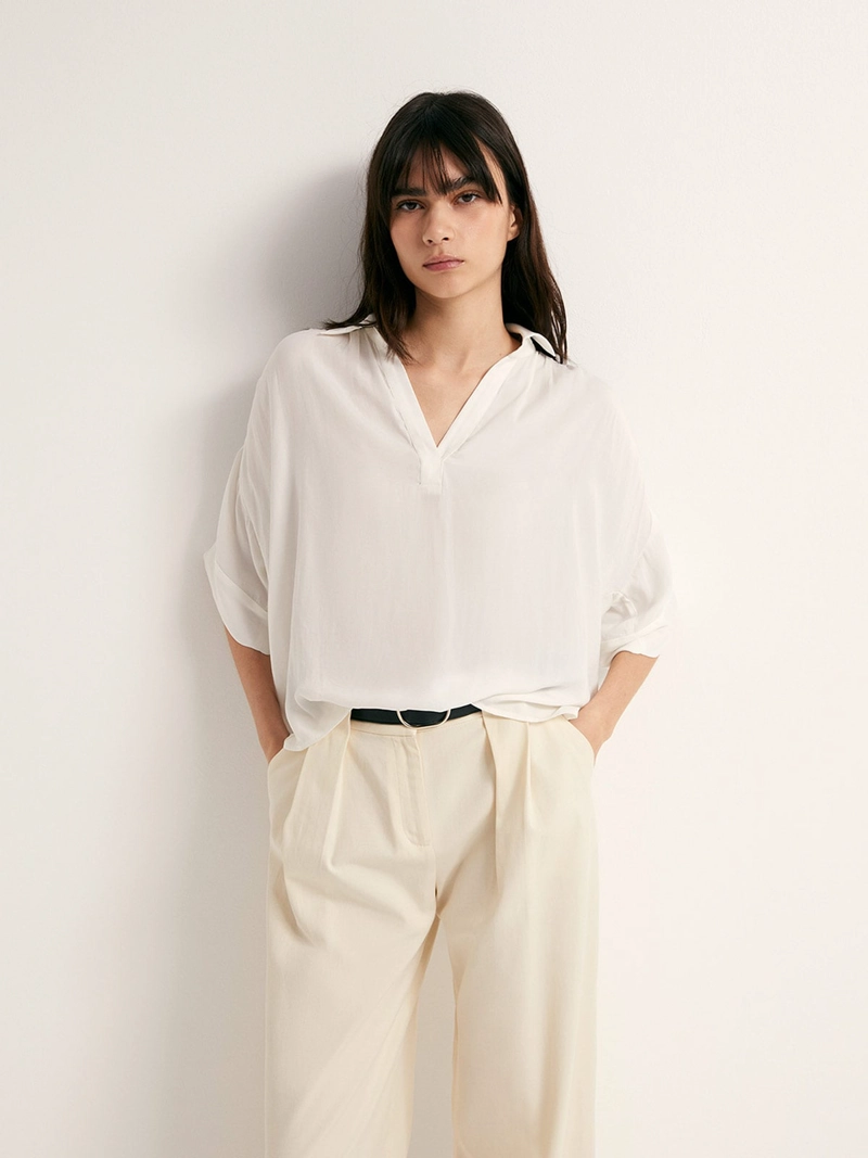 BLUSA MUJER SFERA CUELLO POLO - 2