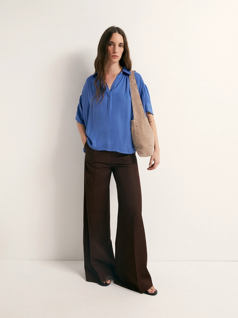 BLUSA MUJER SFERA CUELLO POLO - 1