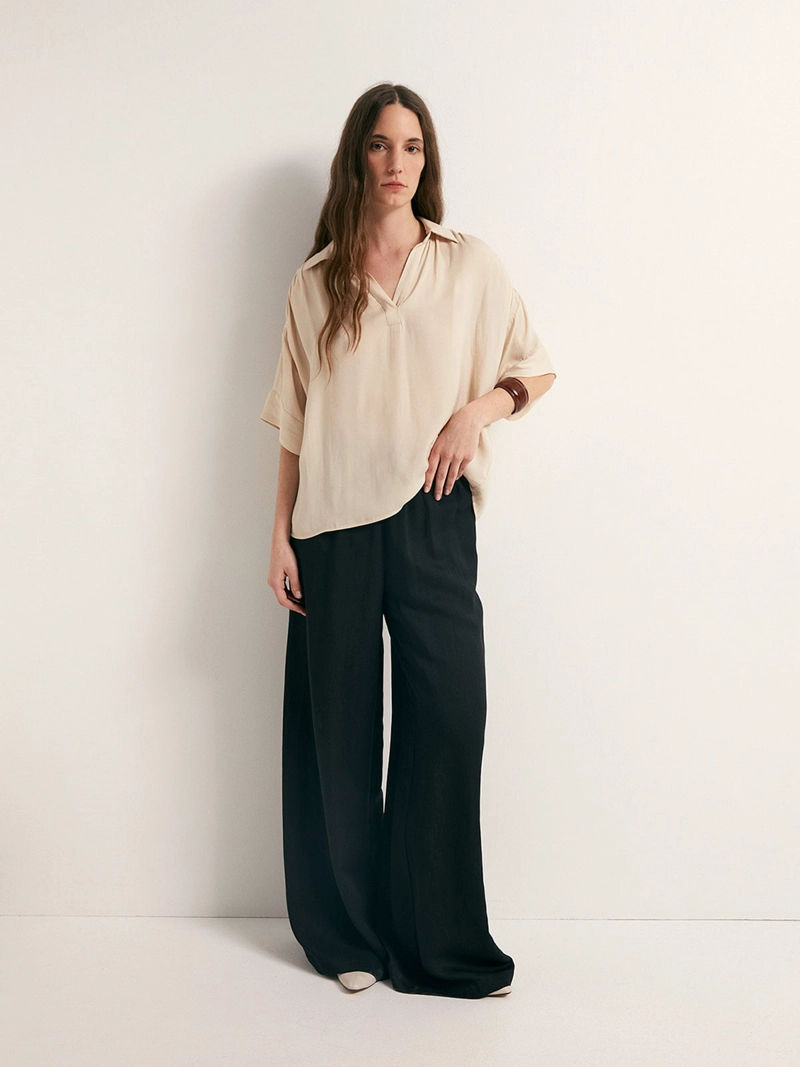 BLUSA MUJER SFERA CUELLO POLO - 1