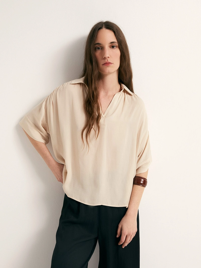 BLUSA MUJER SFERA CUELLO POLO - 2